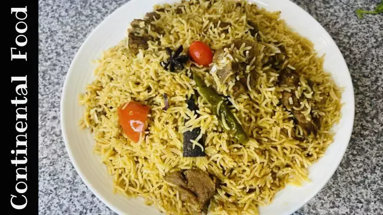 Continental Food Recipes 42 Mouth-Watering Mutton Yakhni Pulao: Kashmiri Delight with 9 Spices