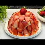 No-Bake Strawberry Cake Recipe! 🍓🍰 2 cake by continental food recipes