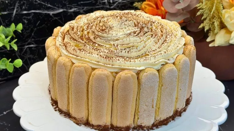 Continental Food Recipes 16 No-Bake Tiramisu Flower Cake Homemade