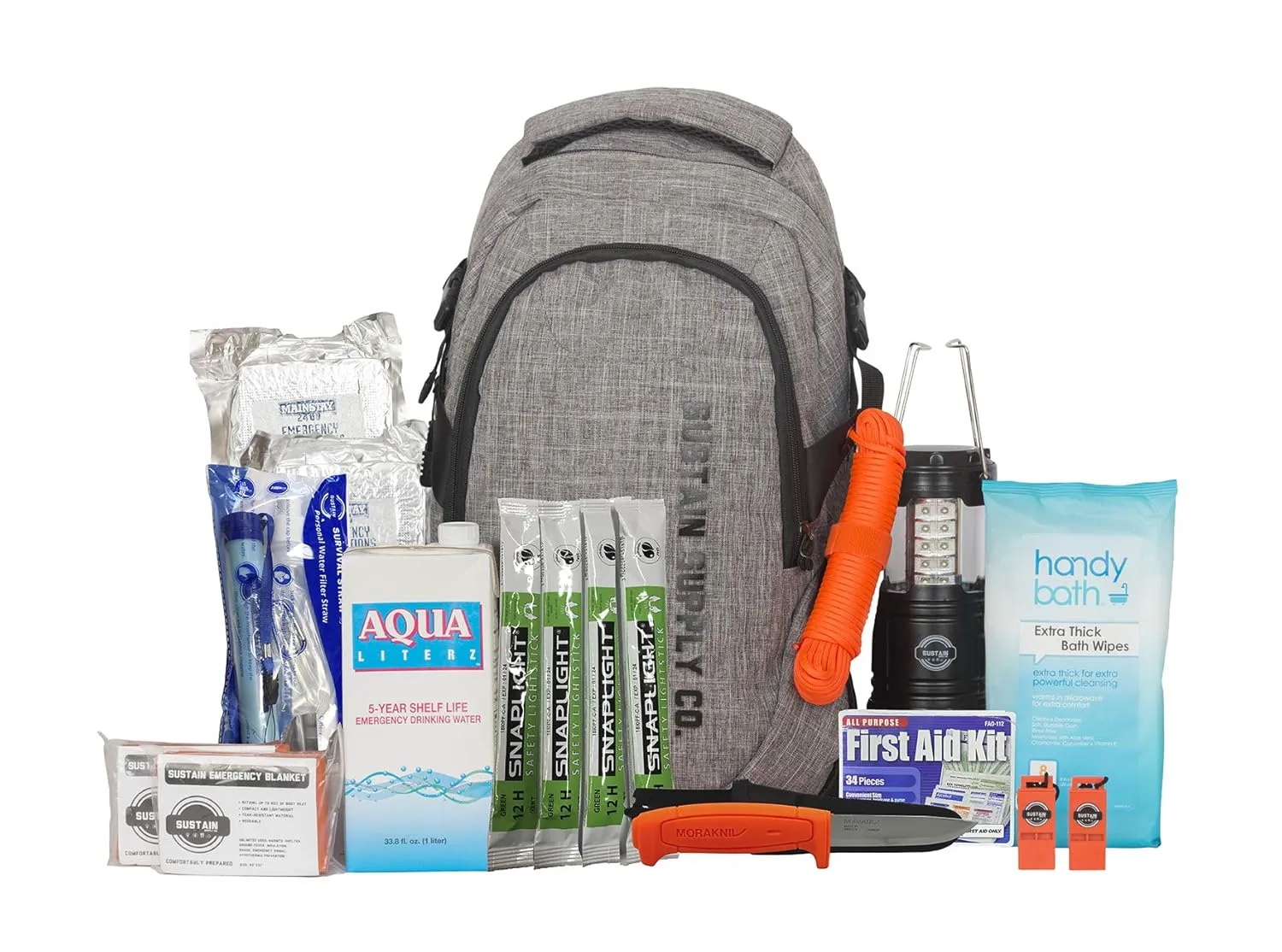 Trousse de survie de 72 heures pour 2 personnes Trousse de survie de 72 heures pour 2 personnes