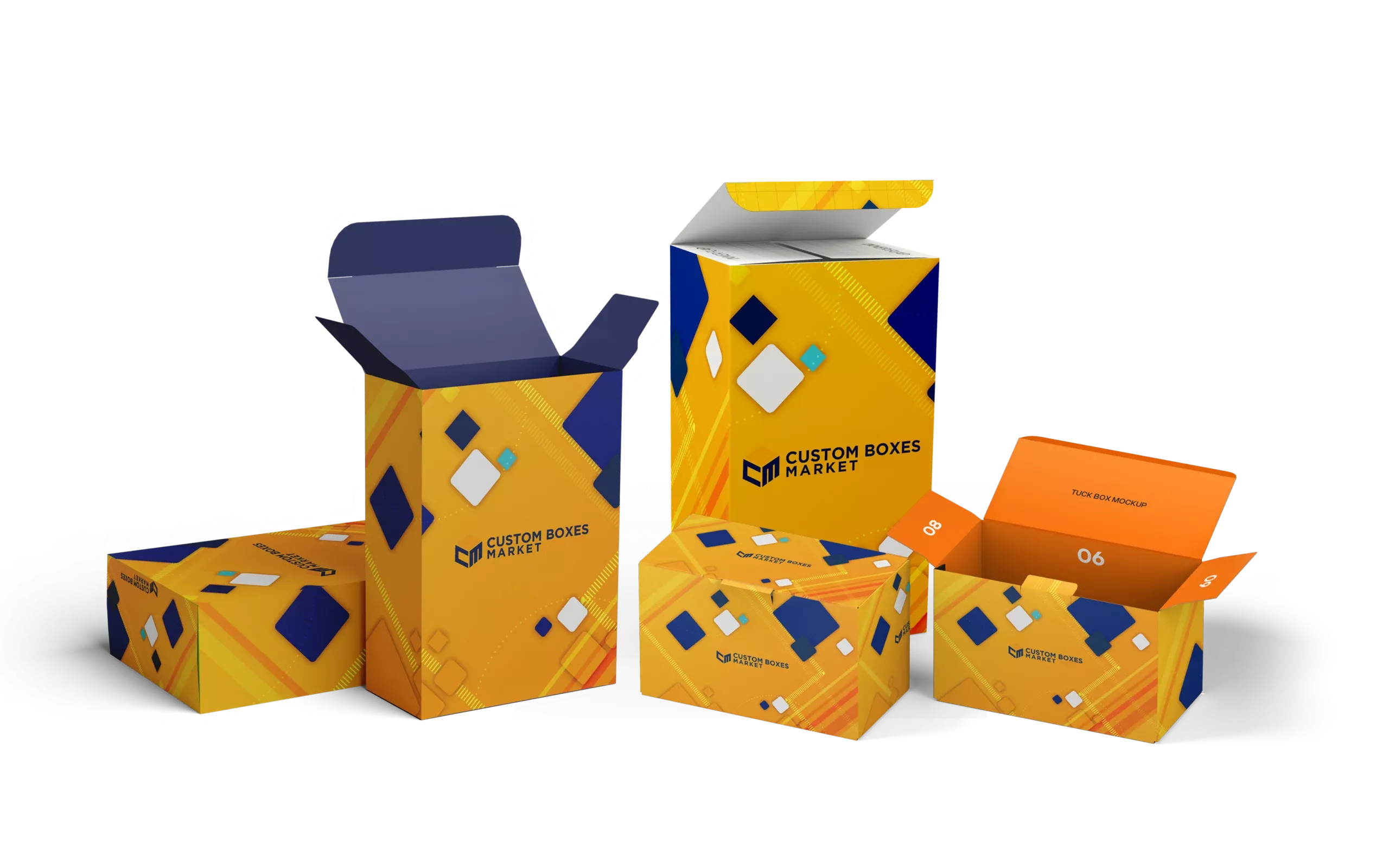 Custom Printed Tuck Boxes Wholesale | Design Online