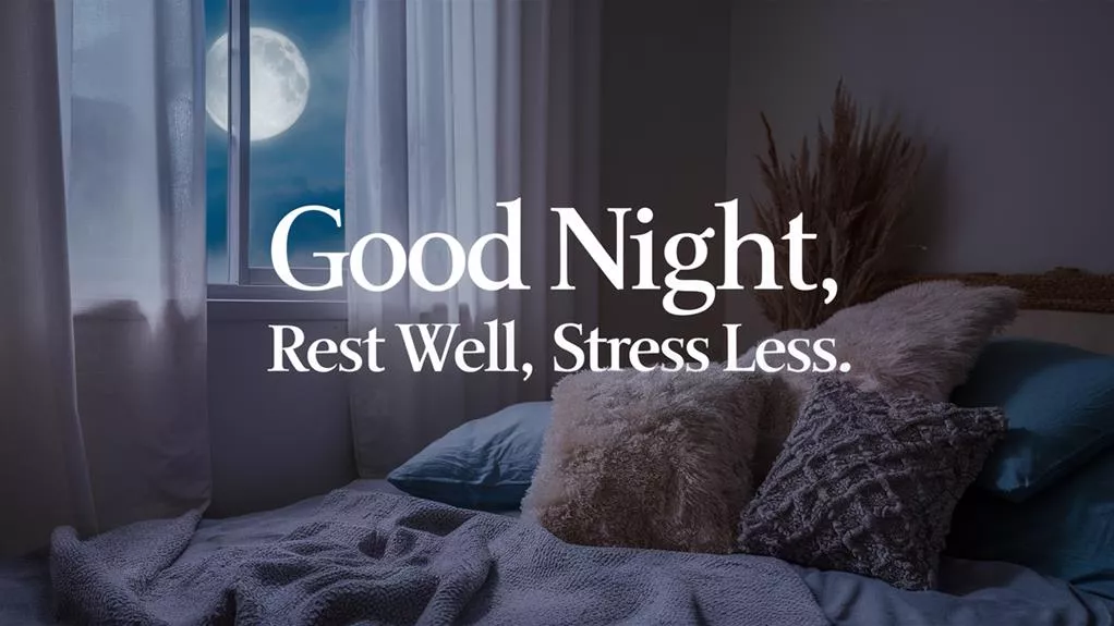 89 Comforting Good Night Messages for Stress Relief