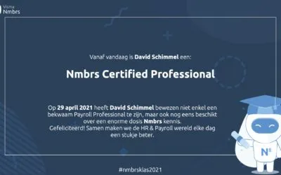 Nmbrs Certified Professional sinds 2021 | Betrouwbare Salarisadministratie