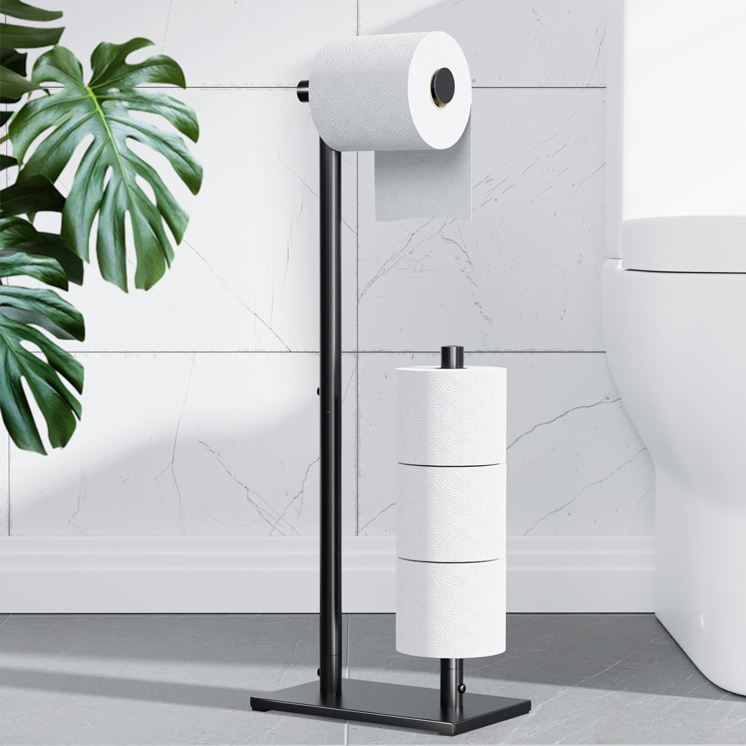 Kitsure Toilet Paper Holder Free Standing