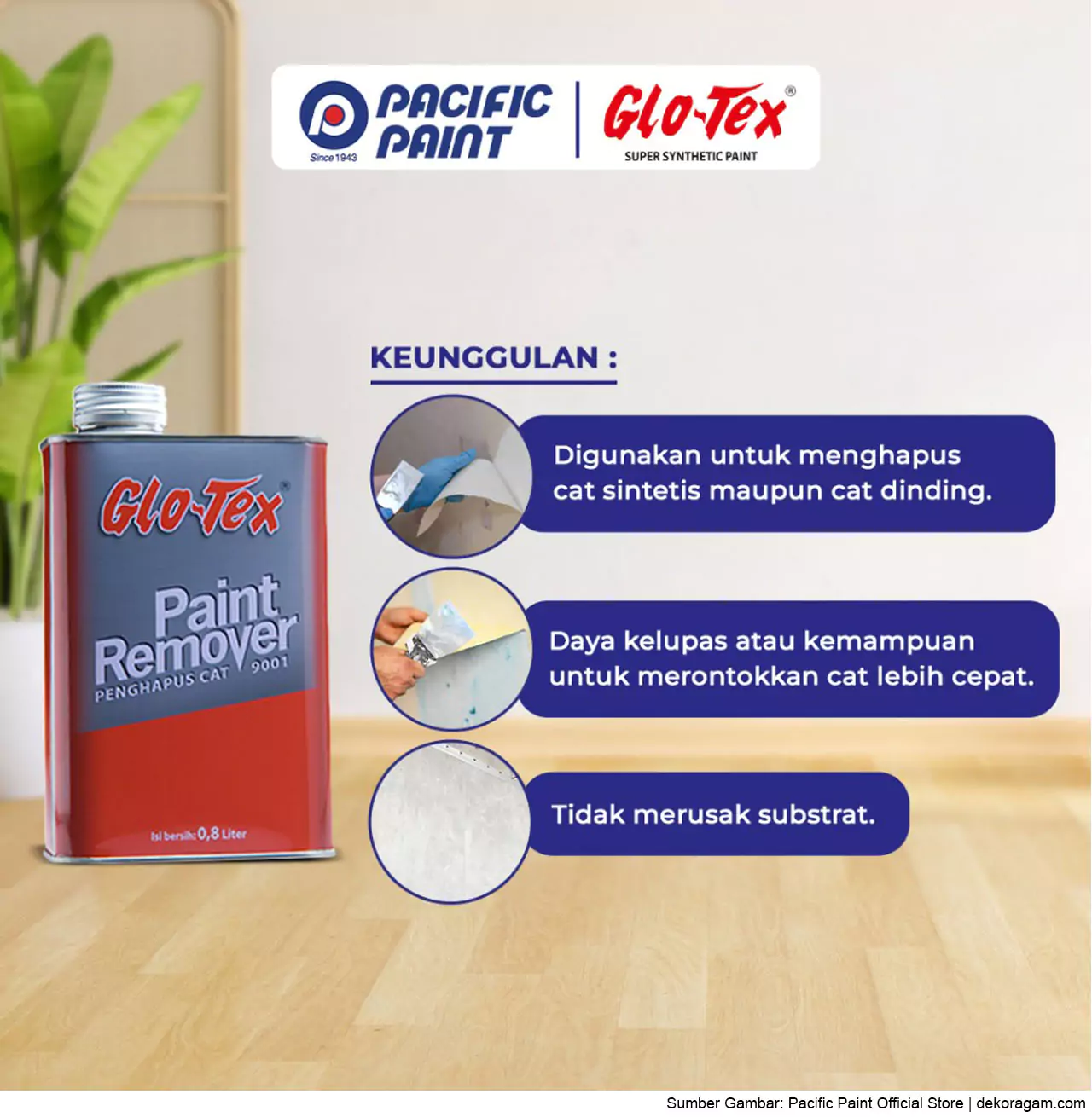Glotex Paint Remover Penghapus Cat 9001