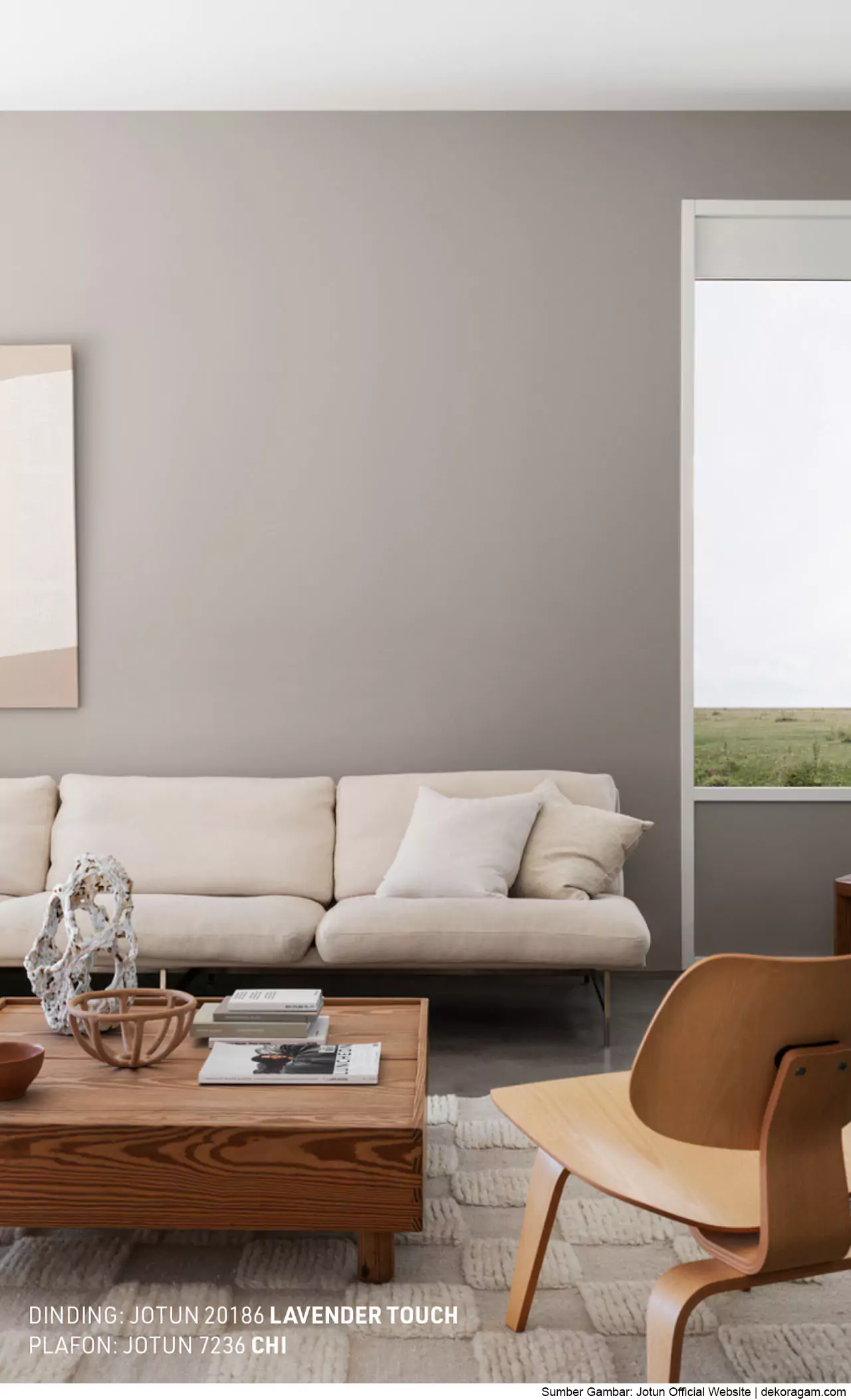 Warna Cat Interior Jotun Lavender Touch 20186 Untuk Ruang Tamu