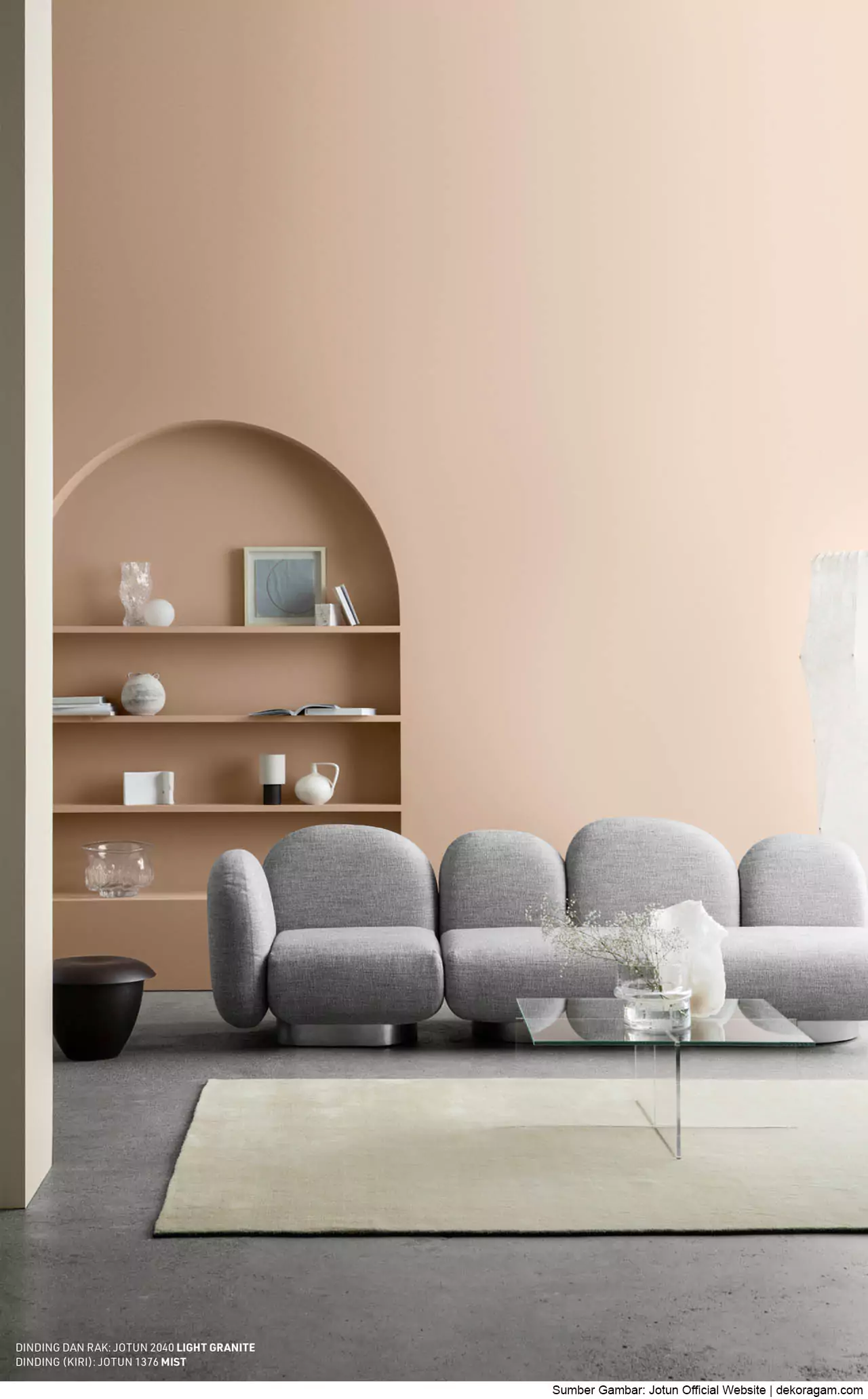 Warna Cat Interior Jotun Light Granite 2040 Untuk Ruang Tamu