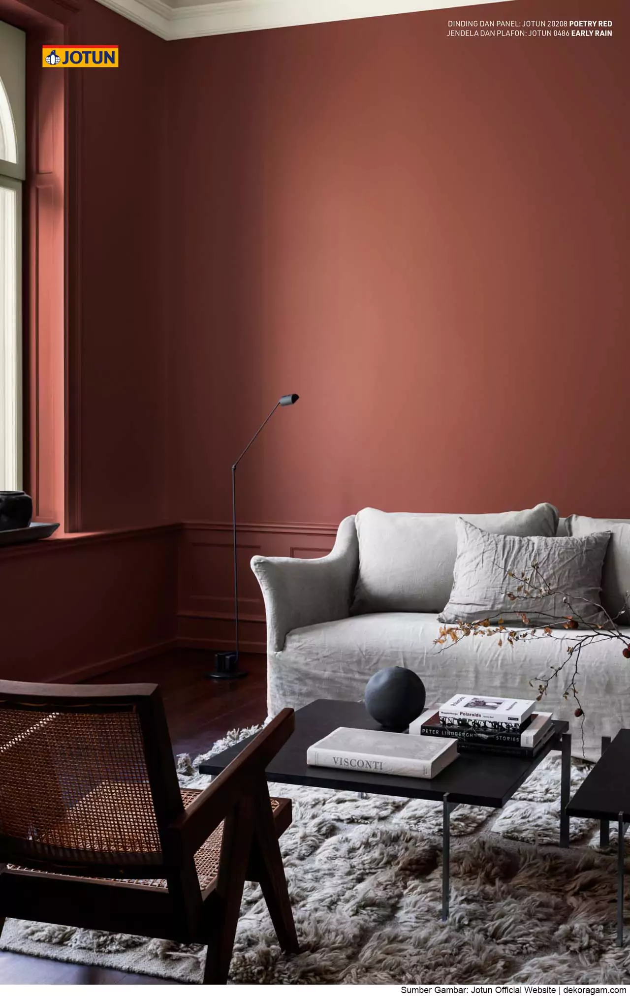 Warna Cat Interior Jotun Poetry Red 20208 Untuk Ruang Tamu