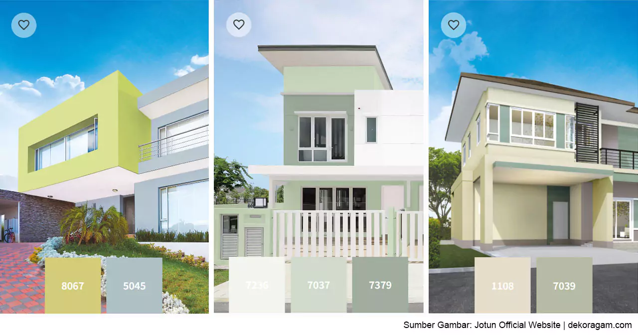 Warna Cat Jotun Untuk Eksterior Rumah Cerah