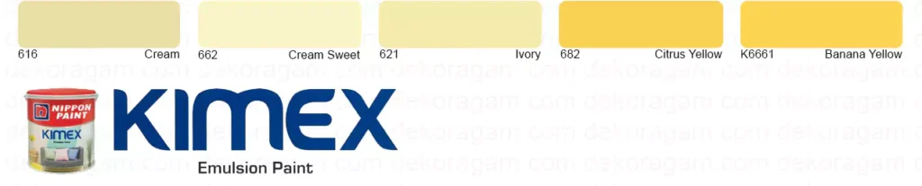Cat Nippon Paint Kimex Warna Cream