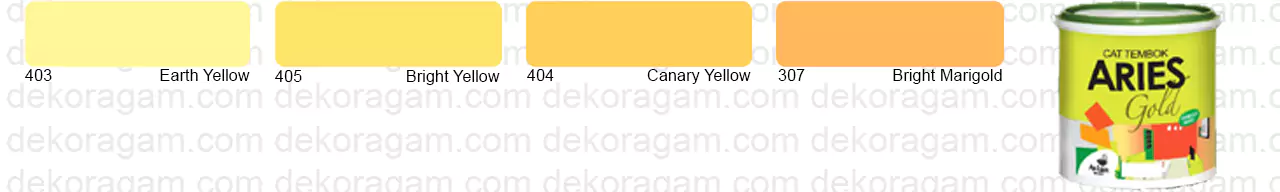 Warna Kuning Cat Aries Gold