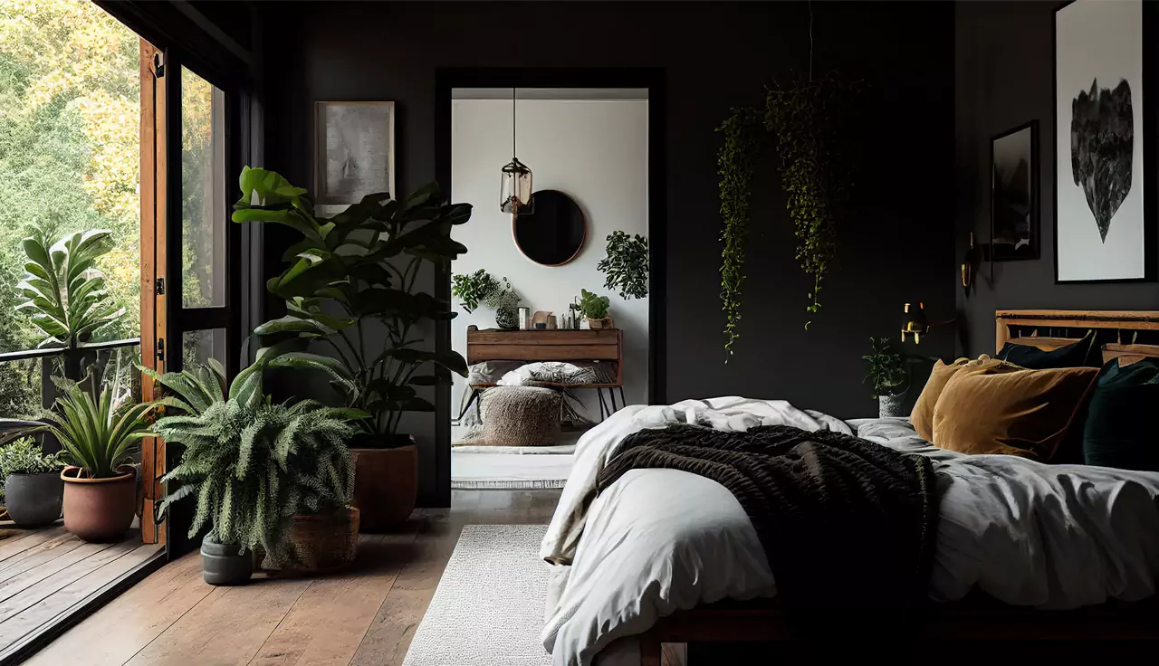 Cat Kamar Aesthetic Warna Hitam