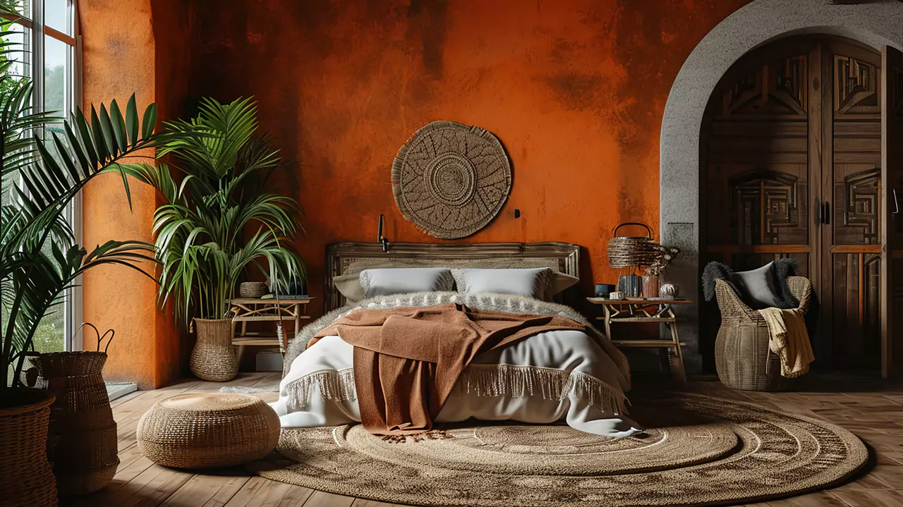 Cat Kamar Aesthetic Warna Terracotta