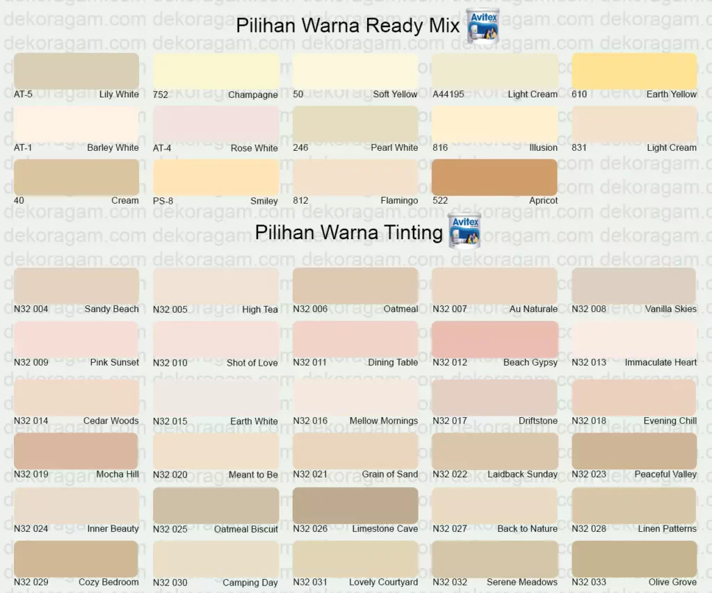 Warna Cream Avitex