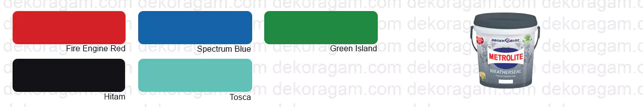 Katalog Warna Cat Metrolite Weatherseal