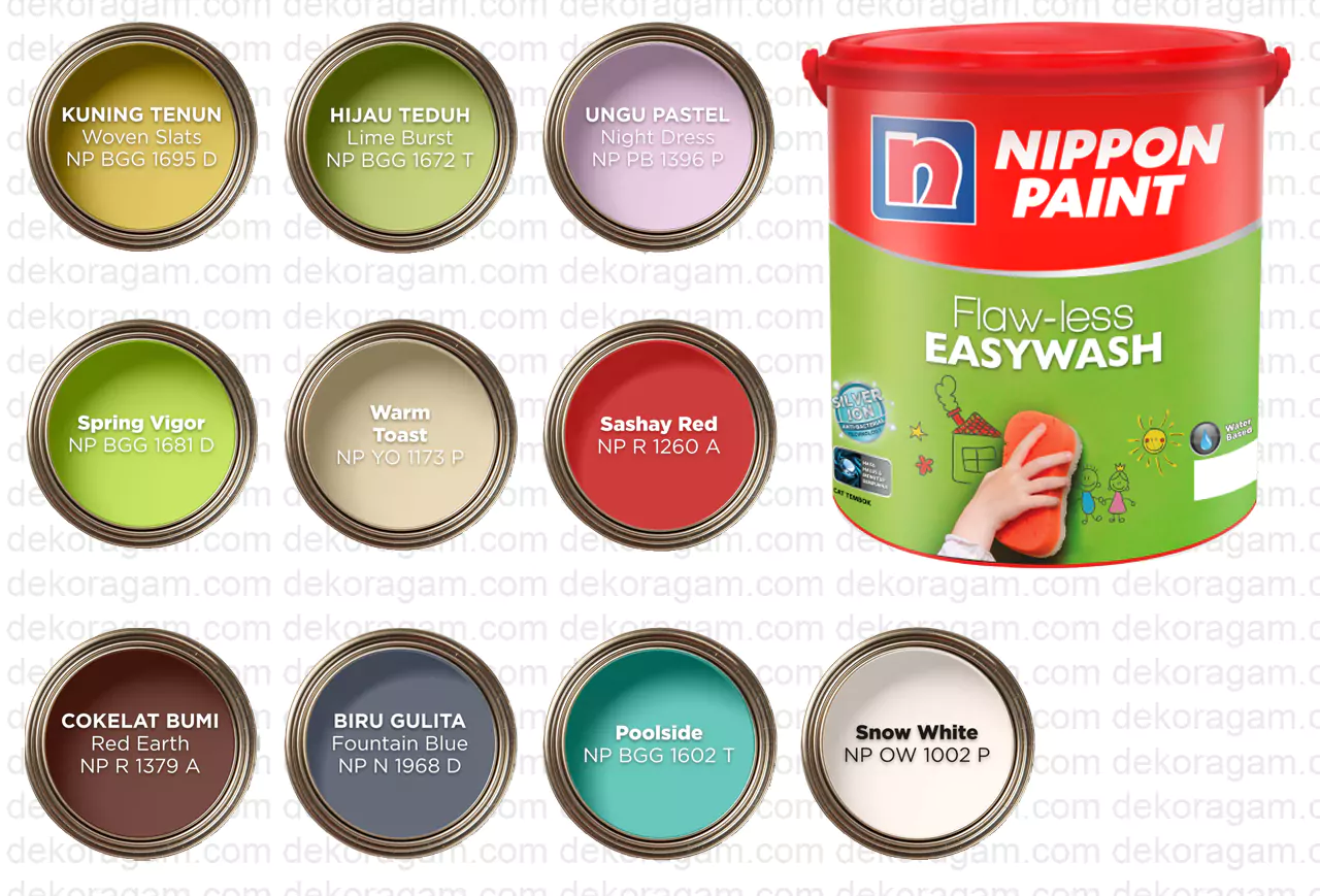 Katalog Warna Nippon Flaw Less Easywash