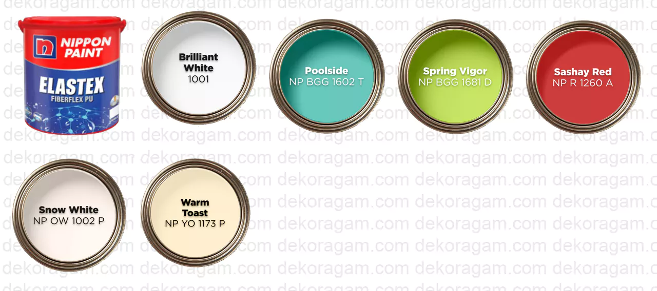 Katalog Warna Cat Elastex Fiberflex Pu