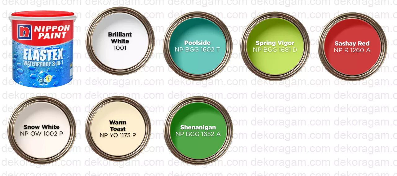 Katalog Warna Cat Elastex Waterproof 3 In 1