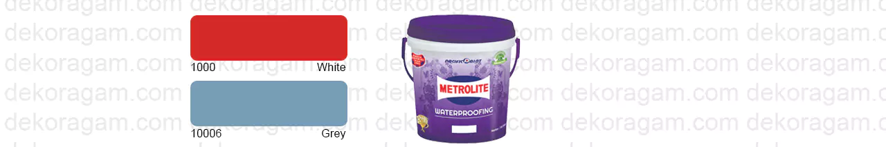 Katalog Warna Cat Metrolite Waterproofing