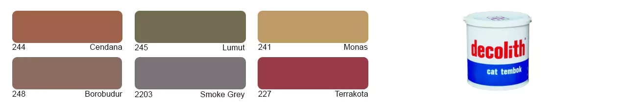 Katalog Warna Natural Colours Cat Decolith