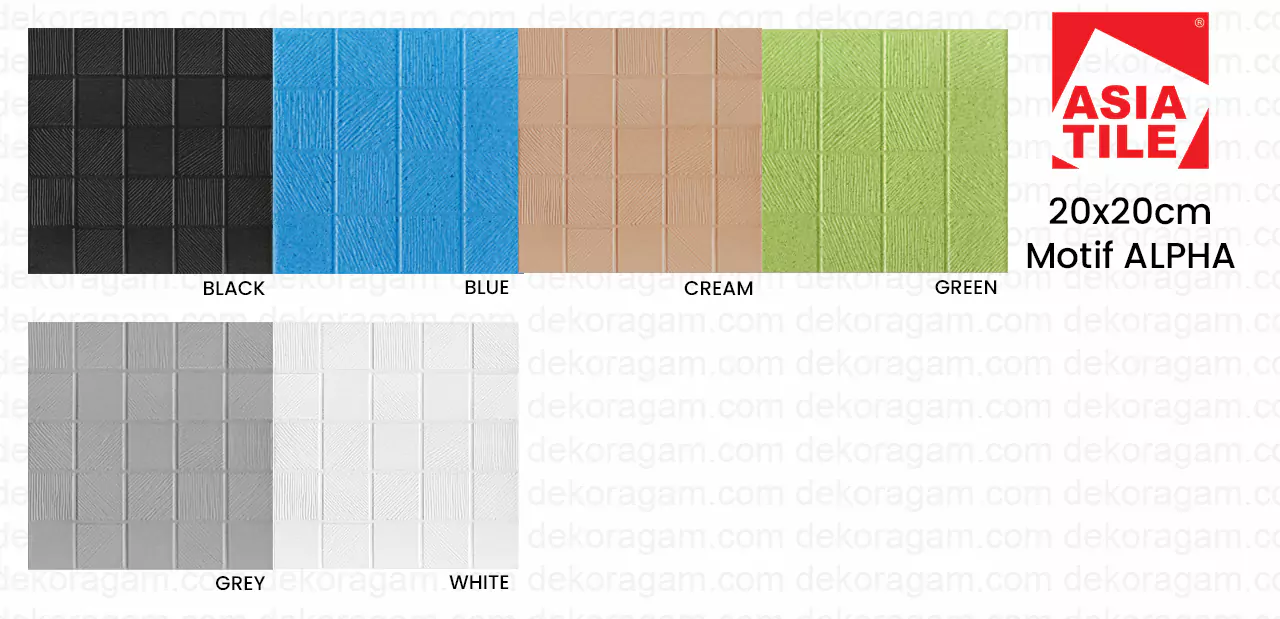 Katalog keramik asia tile 20x20 motif alpha