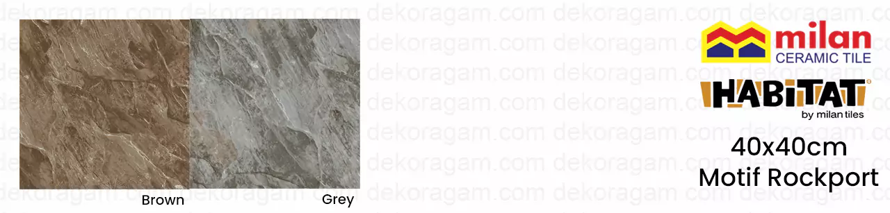 Katalog keramik milan habitat 40x40 motif rockport