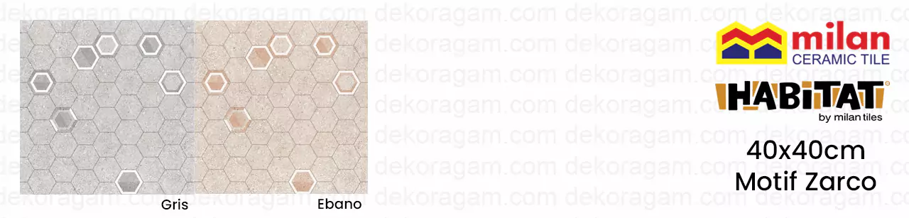 Katalog keramik milan habitat 40x40 motif zarco