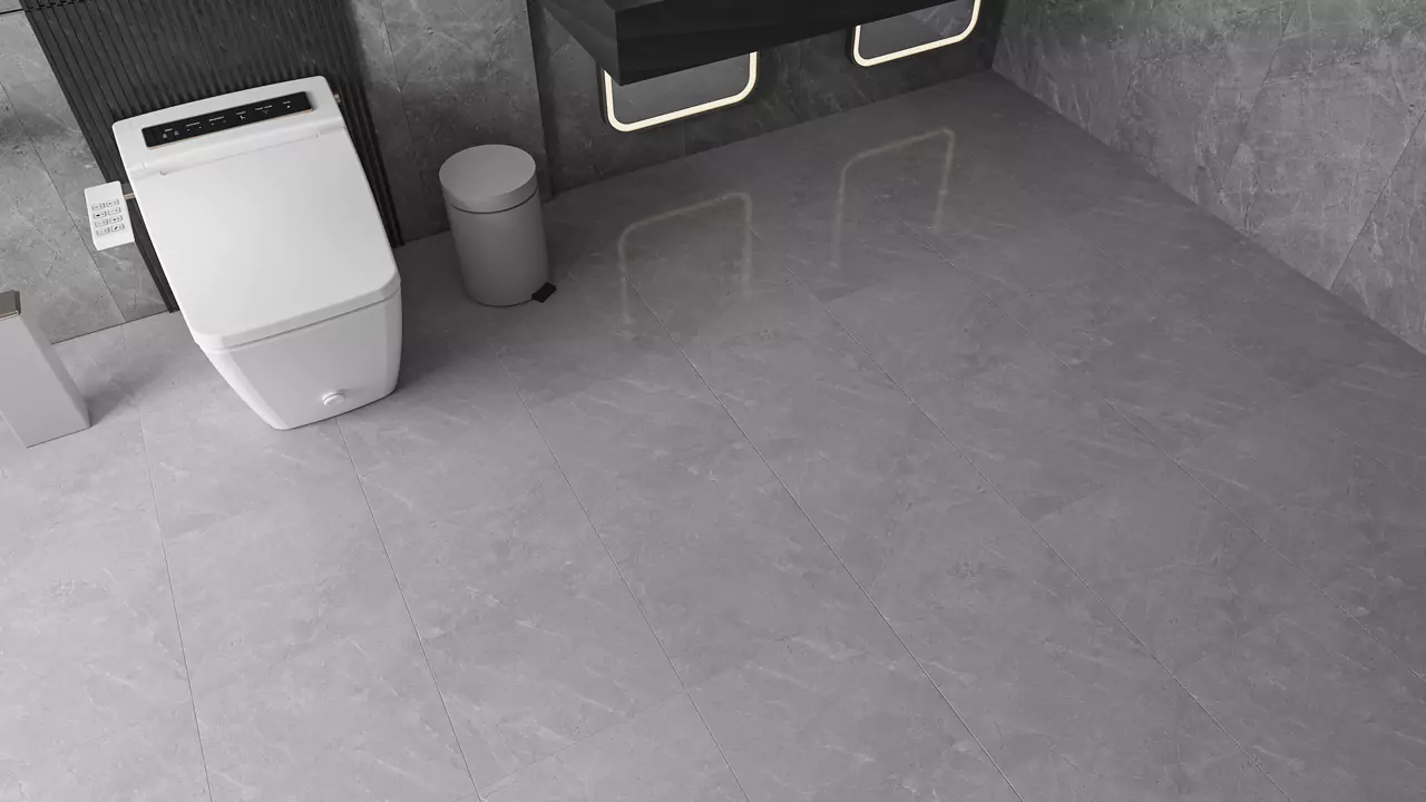 Keramik kamar mandi warna abu abu