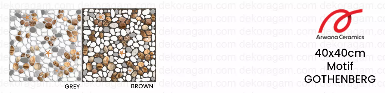 Katalog keramik arwana 40x40 motif gothenberg