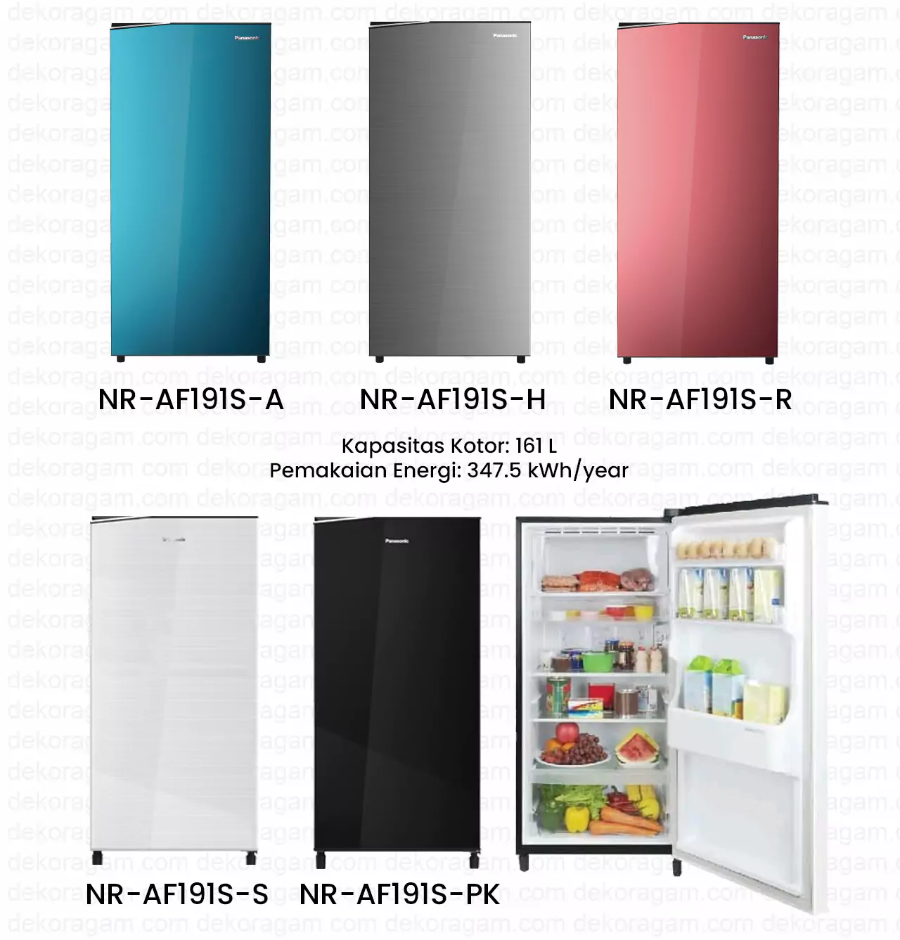 Kulkas panasonic nr af191s 1 pintu