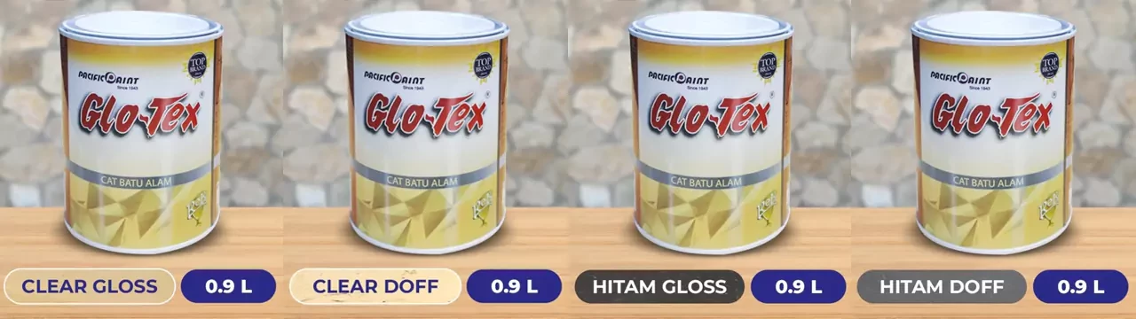 Warna cat batu alam pacific paint glotex