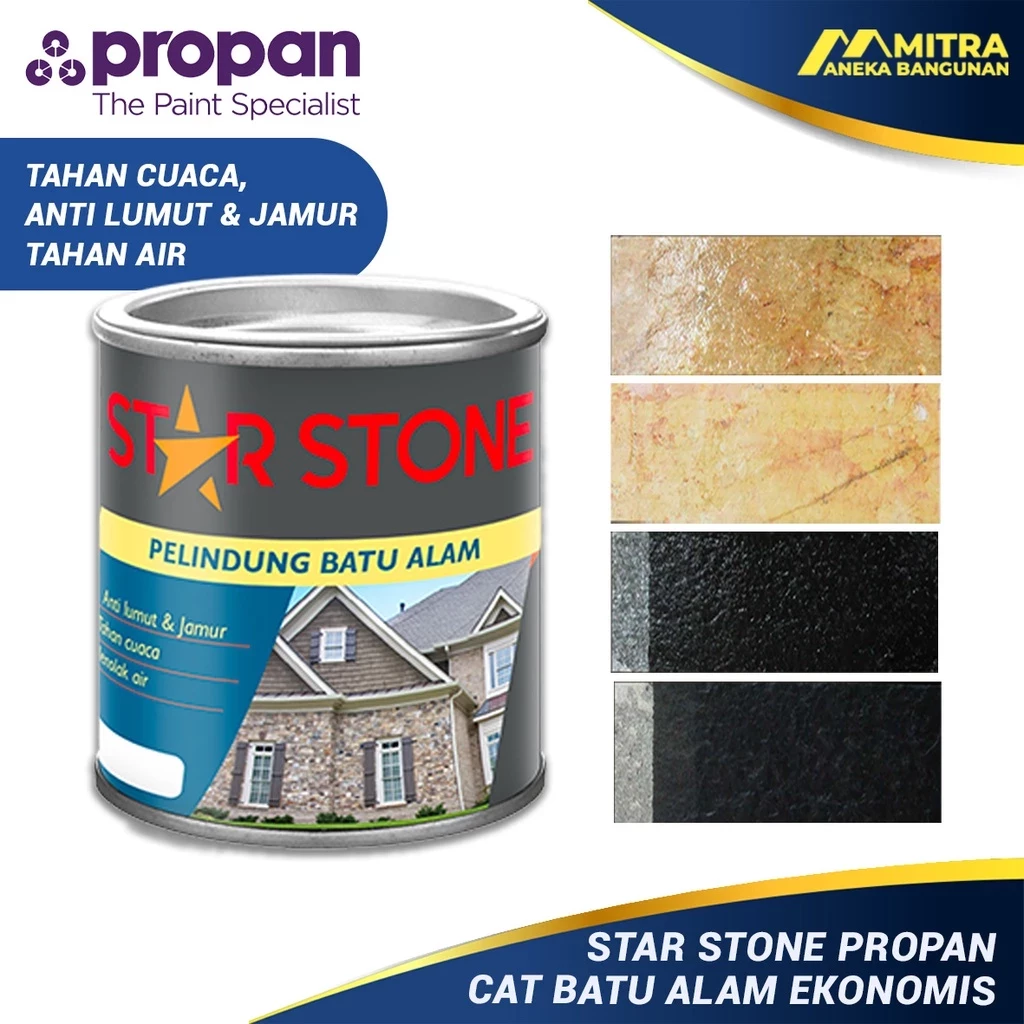 Warna cat batu alam star one yang bagus