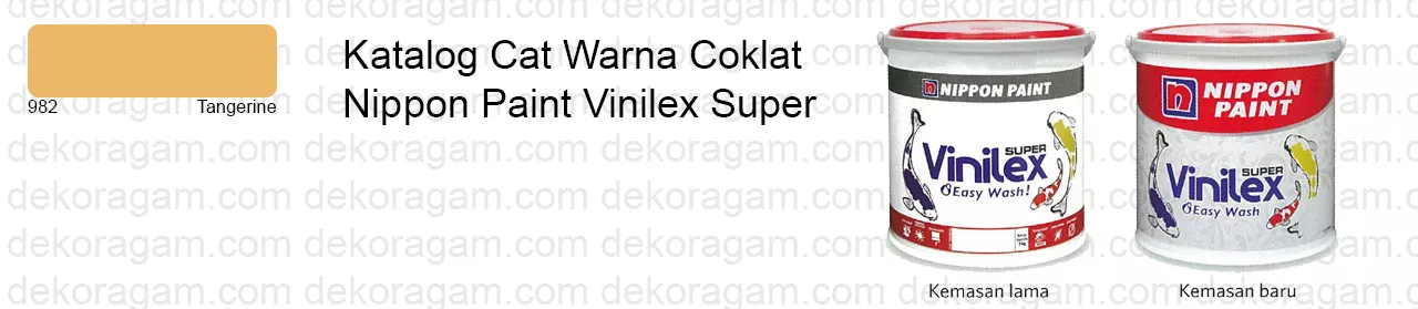 Katalog cat warna coklat nippon paint vinilex super