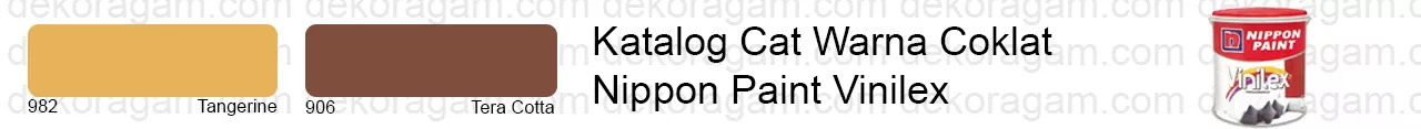 Katalog cat warna coklat nippon paint vinilex