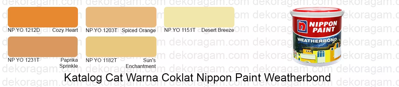 Katalog cat warna coklat nippon paint weatherbond