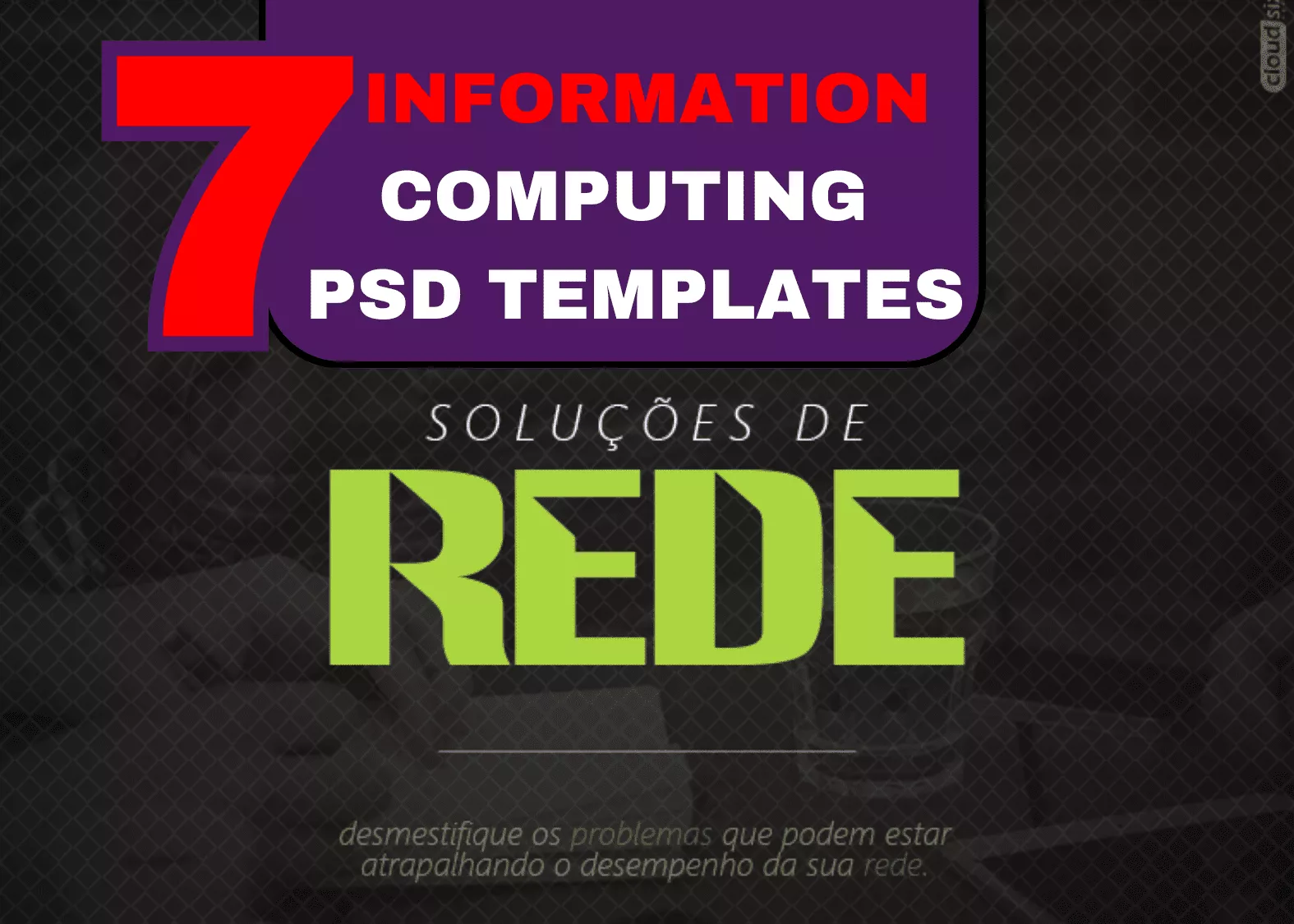 1 7 Information Computing PSD Templates Professional & Editable Designs for Tech Businesses - Image 1