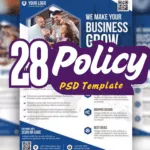 28 - Policy PSD Templates  Editable & Professional Designs for Businesses