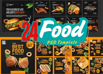 24 Food PSD Templates  Editable & High-Quality Designs for Restaurants & Cafes