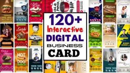 120 Interactive Digital Business Card Bundle Pack