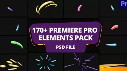 170+ Premiere Pro Elements Pack – Titles, Overlays, Transitions & Effects