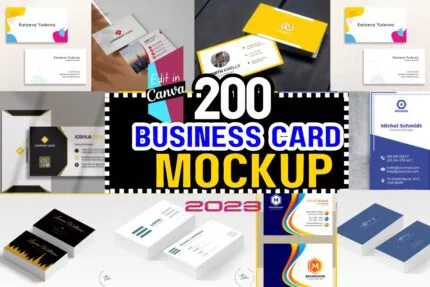 200+ Business Card & Mockup Bundle For Canva
