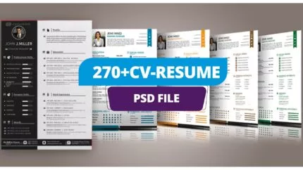 270+ CV & Resume Templates – ATS-Friendly, Modern Designs for Job Seekers