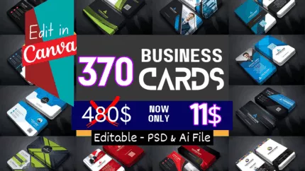 370+ Modern Professional Business Template Bundle For Canva