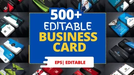 500+ Business Card Templates Bundle – Modern, Professional & Customizable Designs