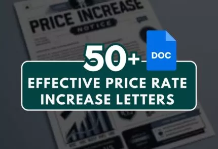 50 Effective Price Rate Increase Letters