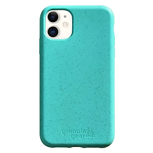 Home 50 Granola Gear - Eco by GranolaGear - Eco-Friendly Phone Case for iPhone 11 - Biodegradable, Compostable, Plastic-Free, Made from Plants - Sea Glass