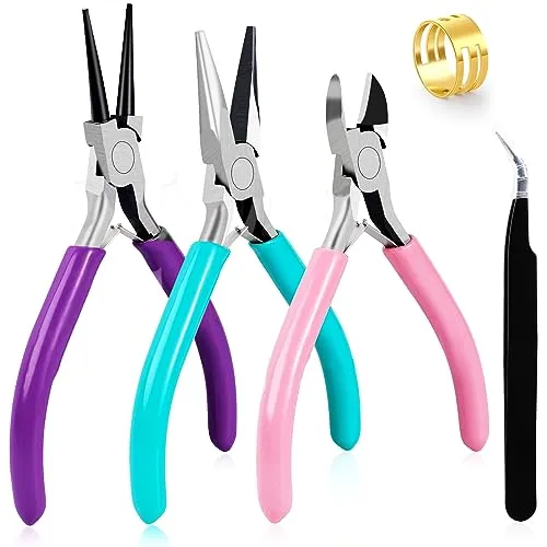 Complete Jewelry Making Supplies 2 Pliers Kit