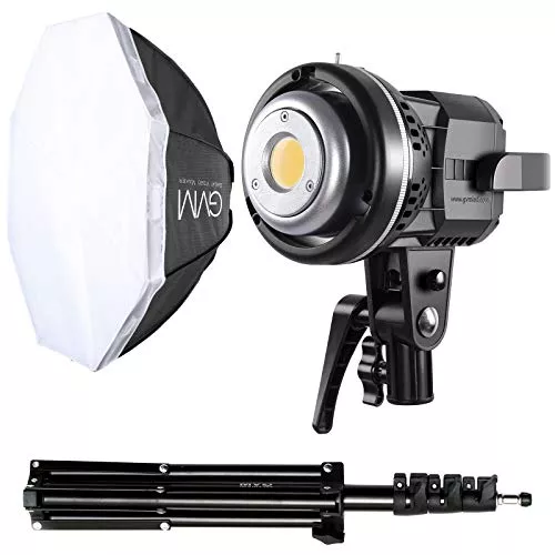 Home 46 GVM 80W Softbox Lighting Kit with APP Control, Professional Studio Photography Lighting with Digital Display, LED Video Light Color Temperature 5600K and CRI 97+ for Portrait Product Fashion Shoot