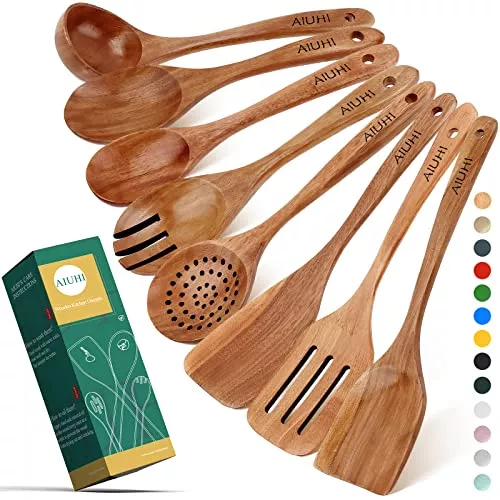 Eco-Friendly Kitchen Utensil Sets: Sustainable Choices for a Green Kitchen 3 Teak Utensil Set
