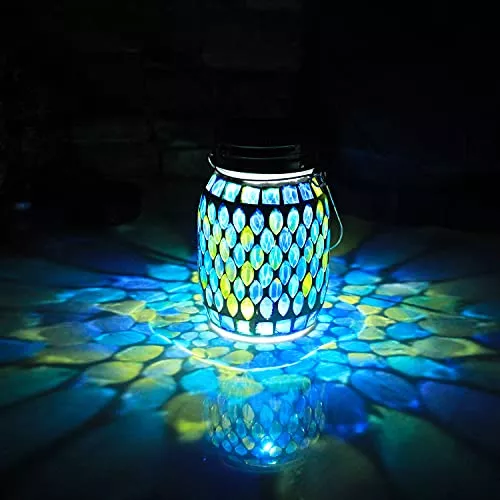 Top-rated Camping Lanterns of 2024 3 GUANFU Mosaic Solar Lanterns